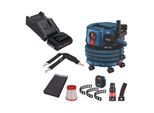 Bosch Gas 18V-12 Mc Aspiratore Professionale A Batteria Biturbo Brushless + 1X Batteria Procore 4,0 Ah + Caricabatterie + Accessori