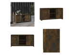 Vidaxl Mobile Tv In Rovere Fumé 102X37,5X52,5 Cm Materiale In Legno - Mobile Tv - Mobile Tv - Mobile Stereo - Supporto Tv Con Spazio Di Archiviazione