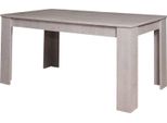 Dmora Tavolo Allungabile Artino 88X160X75H Cm Grigio Cemento, Allungabile 10 Posti