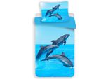 Jerry Fabrics Biancheria Da Letto Dolphin 140×200 Cm, 70X90 Cm Microfibra