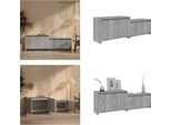Mobile Tv Vidaxl Rovere Sonoma Grigio 146,5X35X50 Cm Materiale A Base Di Legno - Mobile Tv - Mobile Tv - Mobile Tv - Lavagna - Mobile Stereo