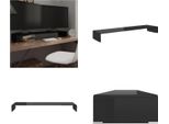 Vidaxl Tavolo Tv/Alzata Schermo In Vetro Nero 120X30X13 Cm - Mobile Tv - Mobili Tv - Mobile Tv - Mobile Tv
