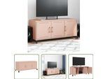 The Living Store Mobile Tv Rosa 100,5X39X43,5 Cm Acciaio Laminato A Freddo