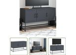 The Living Store Mobile Tv Antracite 100,5X39X60,5 Cm Acciaio