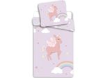 Unicorno Bettbezug Rainbow - Einzel - 140 X 200 Cm - Baumwolle