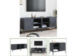 The Living Store Mobili Tv 2 Pz. Antracite 68X39X50,5 Cm Acciaio