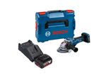 Bosch Gws 18V-15 Psc Smerigliatrice Angolare Professionale A Batteria 18 V 125 Mm Biturbo Brushless + 1X Batteria Ricaricabile 5,0 Ah + Caricabatteria + L-Boxx