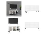 Vidaxl Mobile Tv Con Gambe In Metallo Bianco 103,5X30X50 Cm - Mobile Tv - Mobili Tv - Credenza - Credenze