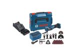 Bosch Gop 18V-34 Multi Cutter Professionale A Batteria 18 V Starlock Plus + 1X Batteria Procore 4,0 Ah + Caricatore + 17 Accessori + L-Boxx