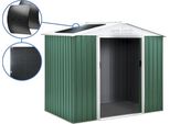 Capannone In Metallo - "Rosas"" - 2,71 M² Con Pannelli Solari - Verde"