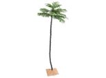 The Living Store Palma Artificiale Con 192 Led Bianco Caldo 300 Cm