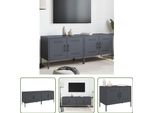 The Living Store Mobili Tv 2 Pz. Antracite 68X39X50,5 Cm Acciaio
