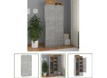 The Living Store Armadio Grigio Cemento 80X52X180 Cm Materiale Legno
