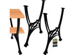 Kotarbau® Set Di 2 Gambe Per Tavolo 69 X 56 Cm Struttura Per Tavolo In Alluminio Gambe Per Tavolo Da Giardino Gambe Per Tavolo In Metallo Nero Base Per Tavolo Gambe Per Mobili Gambe Per Tavolo Da Parco Gambe Per Tavolo Da Pranzo Gambe Per Tavolo