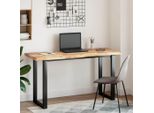 Vidaxl Piano Scrivania Non Trattato 160X50X4 Cm In Legno Massiccio Di Acacia