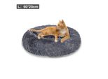 Jopassy Cane Letto Peluche Posto Letto Cane Cuscino Gatto Lavabile Antiscivolo Confortevole 60Cm Grigio Scuro