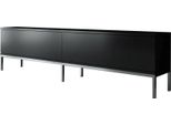 Dmora Mobile Porta Tv Espero 30X180X47H Cm Nero, Modulabile Apertura A Ribalta