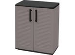 Dmora Armadio Da Esterno Amordel 37X68X84H Cm Grigio, 2 Ante Resistente Ai Raggi Uv, Impermeabile Italy