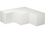 Dmora Mobile Porta Tv Fiorenza 92X90X32H Cm Bianco, Apertura Scorrevole 3 Vani