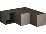 Dmora Mobile Porta Tv Fiorenza 92X90X32H Cm Nero Antracite, Apertura Battente 3 Vani