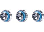 3PCS G1/4 2 Word Computer Filettatura Raffreddamento Ad Acqua Dritto Stop Plug Raccordi Serbatoio Stopper