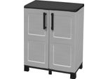 Dmora Armadio Da Esterno Anthony 37X68X90H Cm Grigio Chiaro, 2 Ante Resistente Ai Raggi Uv, Impermeabile Italy