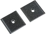 Clips Lampa Velour Foro Centrale 35X35Mm 2Pz Compatibili Per Nastri E Adesivi