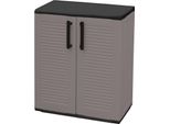 Dmora Armadio Da Esterno Arisa 37X68X84H Cm Grigio, 2 Ante Resistente Ai Raggi Uv, Impermeabile Italy