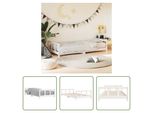 The Living Store Letto Per Bambini Bianco 90X190 Cm In Legno Di Pino Massiccio
