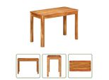 The Living Store Tavolo Da Pranzo 110X55X76 Cm In Legno Massiccio Di Acacia
