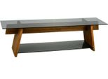 Dmora Mobile Porta Tv Amorosi 40X158X45H Cm Marrone Noce, Un Vano 2 Ripiani