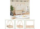 The Living Store Letto Per Bambini 70X140 Cm In Legno Di Pino Massiccio
