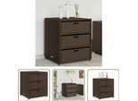 The Living Store Mobile Da Giardino Marrone 55X59X69 Cm Poly Rattan