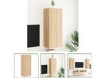 The Living Store Parete Tv Rovere Sonoma 40,5X30X102 Cm Materiale In Legno