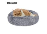 Jopassy Cane Letto Peluche Posto Letto Cane Cuscino Gatto Lavabile Antiscivolo Confortevole 60Cm Grigio Chiaro
