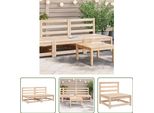 The Living Store Divani Da Giardino Senza Braccioli 2 Pezzi 70X70X67 Cm In Legno Di Pino Massiccio
