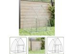 The Living Store Gabbia Per Conigli Silver 100X105X120 Cm Acciaio Zincato