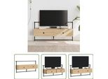 The Living Store Parete Tv Rovere Sonoma 100,5X30X51 Cm Materiale In Legno