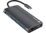 Natec Natec NMP-2162 Laptop Dock/Port Replicator Wired Usb 3.2 Gen 1 (3.1 Gen 1) Type-C Grey