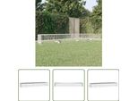 The Living Store Gabbia Per Conigli 4 Pannelli 433X109X54 Cm Ferro Zincato