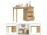 The Living Store Tavolino 110X50X75 Cm In Legno Di Pino Massiccio
