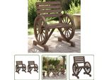 The Living Store Sedie Da Giardino 2 Pezzi 58X58X78,5 Cm In Legno Massello Di Abete