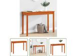 The Living Store Consolle Marrone Cera 110X40X75 Cm In Legno Di Pino Massiccio