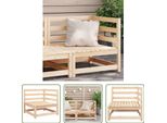 The Living Store Divano Angolare Da Giardino 70X70X67 Cm In Legno Di Pino Massiccio