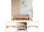 The Living Store Sgabello Da Giardino 120X80 Cm Legno Massiccio Di Abete Douglas