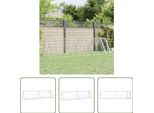 The Living Store Gabbia Per Polli Silver 400X105X91 Cm Acciaio Zincato
