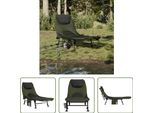 The Living Store Lettino Da Pesca Con Gambe Regolabili In Fango Pieghevole Verde