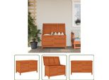 The Living Store Cassapanca Da Giardino 99X49,5X58,5 Cm In Legno Massiccio Di Abete