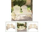 The Living Store Sedia Da Giardino Adirondack 2 Posti In Legno Di Abete Massiccio