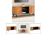 The Living Store Mobile Tv 105X33X46 Cm In Legno Massiccio Di Acacia